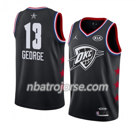 Män Oklahoma City Thunder Tröja Paul George 13 2019 All-Star Jordan Brand Svart Swingman Män Oklahoma City Thunder Tröja Paul George 13 2019 All-Star Jordan Brand Svart Swingman